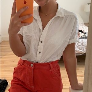cropped white shirt